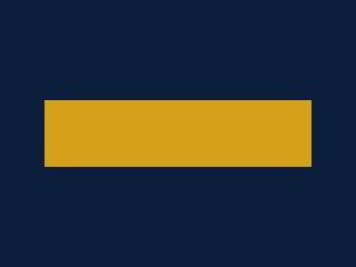 Gold Band on Blue